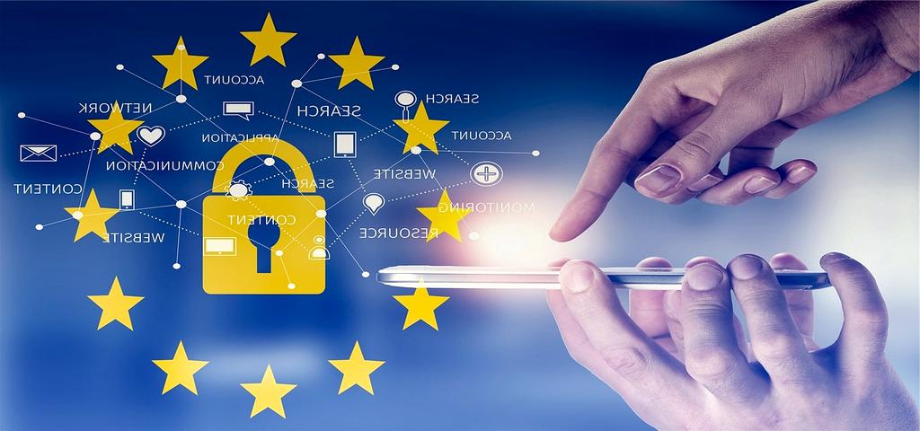 Privacy policy concept with lock icon