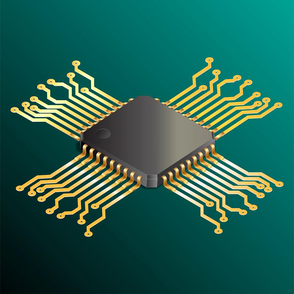 Quantum computing processor with glowing qubits