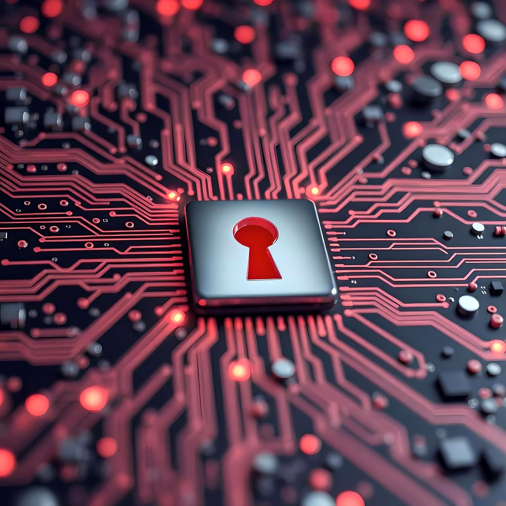 Security shield with padlock